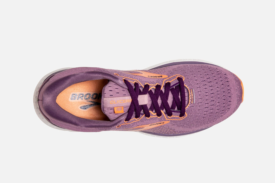 Brooks Glycerin 18 Road Running Shoes Womens Purple 372918-JRS